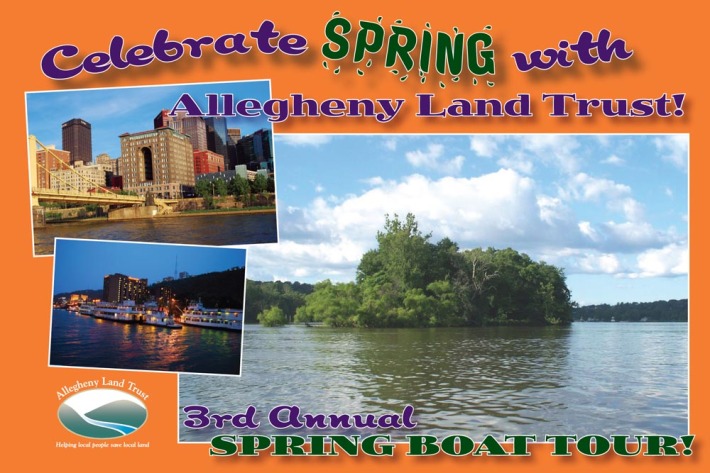 land trust organization boat tour post card