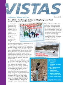 Front cover of ALT Vistas Newsletter Winter 2012
